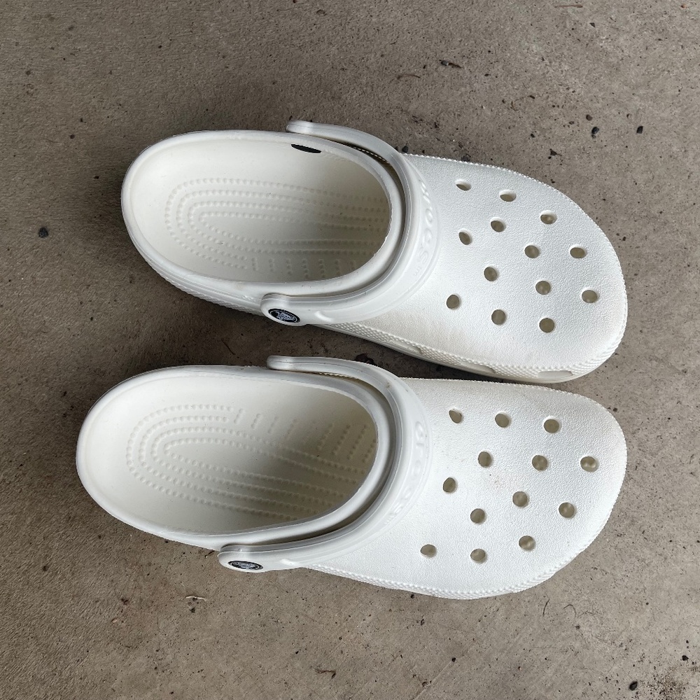 White Crocs